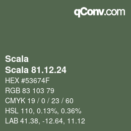 Código de color: Scala - Scala 81.12.24 | qconv.com