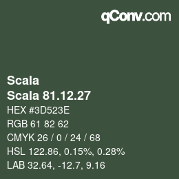 Color code: Scala - Scala 81.12.27 | qconv.com