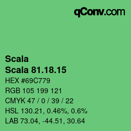颜色代码: Scala - Scala 81.18.15 | qconv.com