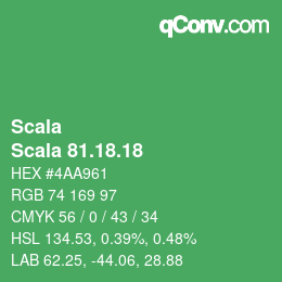 颜色代码: Scala - Scala 81.18.18 | qconv.com