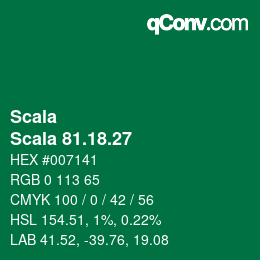 颜色代码: Scala - Scala 81.18.27 | qconv.com