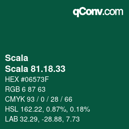 颜色代码: Scala - Scala 81.18.33 | qconv.com