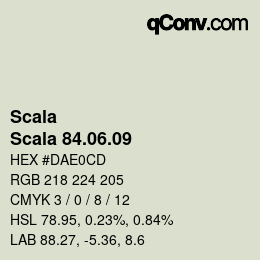 Farbcode: Scala - Scala 84.06.09 | qconv.com