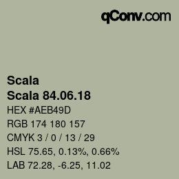 颜色代码: Scala - Scala 84.06.18 | qconv.com