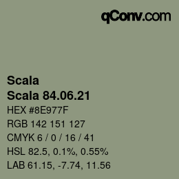颜色代码: Scala - Scala 84.06.21 | qconv.com