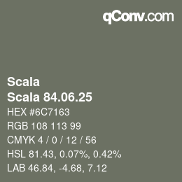 颜色代码: Scala - Scala 84.06.25 | qconv.com