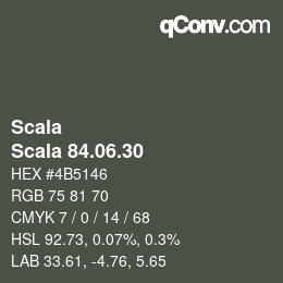 颜色代码: Scala - Scala 84.06.30 | qconv.com