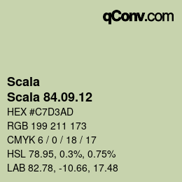 颜色代码: Scala - Scala 84.09.12 | qconv.com