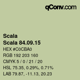 颜色代码: Scala - Scala 84.09.15 | qconv.com