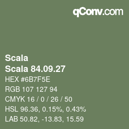 颜色代码: Scala - Scala 84.09.27 | qconv.com