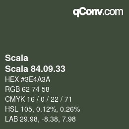 颜色代码: Scala - Scala 84.09.33 | qconv.com