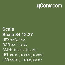 颜色代码: Scala - Scala 84.12.27 | qconv.com