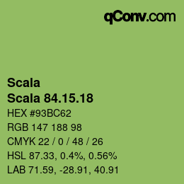 カラーコード: Scala - Scala 84.15.18 | qconv.com