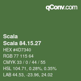 颜色代码: Scala - Scala 84.15.27 | qconv.com