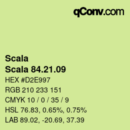 颜色代码: Scala - Scala 84.21.09 | qconv.com