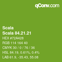 颜色代码: Scala - Scala 84.21.21 | qconv.com