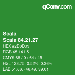 颜色代码: Scala - Scala 84.21.27 | qconv.com
