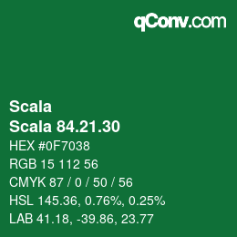 颜色代码: Scala - Scala 84.21.30 | qconv.com