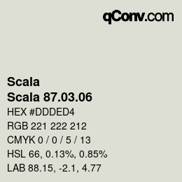 颜色代码: Scala - Scala 87.03.06 | qconv.com