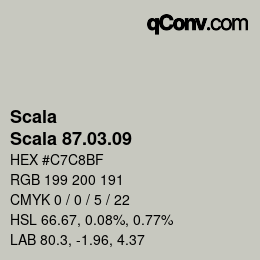颜色代码: Scala - Scala 87.03.09 | qconv.com