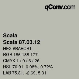 Color code: Scala - Scala 87.03.12 | qconv.com