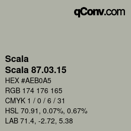 颜色代码: Scala - Scala 87.03.15 | qconv.com