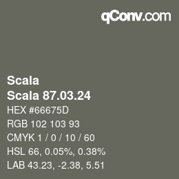 Farbcode: Scala - Scala 87.03.24 | qconv.com