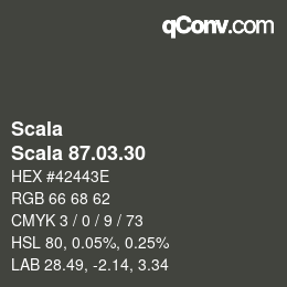 Farbcode: Scala - Scala 87.03.30 | qconv.com