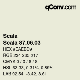 颜色代码: Scala - Scala 87.06.03 | qconv.com