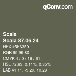 颜色代码: Scala - Scala 87.06.24 | qconv.com