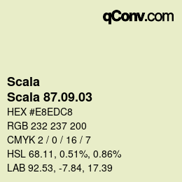 颜色代码: Scala - Scala 87.09.03 | qconv.com