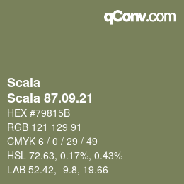 颜色代码: Scala - Scala 87.09.21 | qconv.com