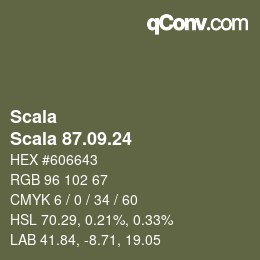 颜色代码: Scala - Scala 87.09.24 | qconv.com