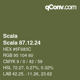 颜色代码: Scala - Scala 87.12.24 | qconv.com