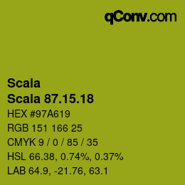 颜色代码: Scala - Scala 87.15.18 | qconv.com