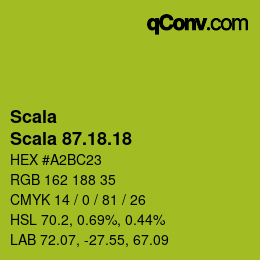 颜色代码: Scala - Scala 87.18.18 | qconv.com