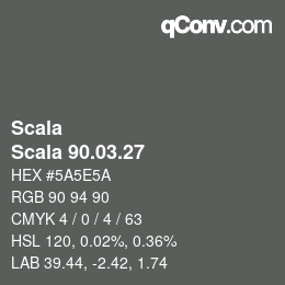 颜色代码: Scala - Scala 90.03.27 | qconv.com