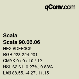颜色代码: Scala - Scala 90.06.06 | qconv.com