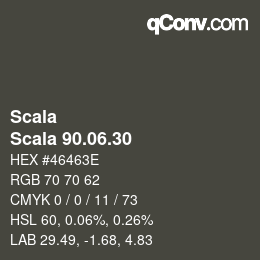 颜色代码: Scala - Scala 90.06.30 | qconv.com