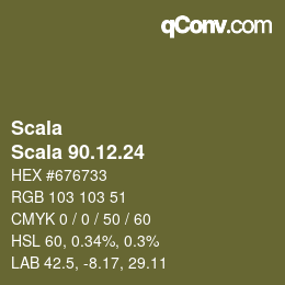 Farbcode: Scala - Scala 90.12.24 | qconv.com