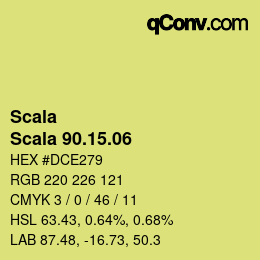 カラーコード: Scala - Scala 90.15.06 | qconv.com