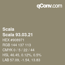 カラーコード: Scala - Scala 93.03.21 | qconv.com