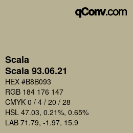 颜色代码: Scala - Scala 93.06.21 | qconv.com