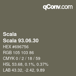 カラーコード: Scala - Scala 93.06.30 | qconv.com