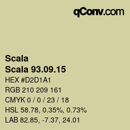 颜色代码: Scala - Scala 93.09.15 | qconv.com