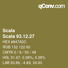 颜色代码: Scala - Scala 93.12.27 | qconv.com