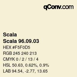 颜色代码: Scala - Scala 96.09.03 | qconv.com
