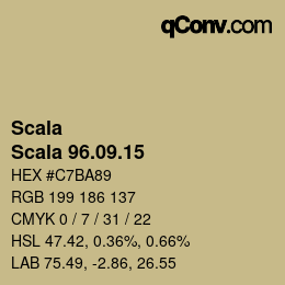 颜色代码: Scala - Scala 96.09.15 | qconv.com