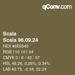 Código de color: Scala - Scala 96.09.24 | qconv.com