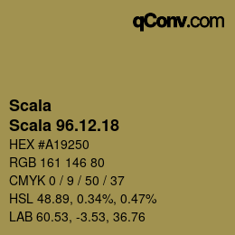 カラーコード: Scala - Scala 96.12.18 | qconv.com
